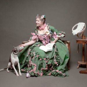 Madame de pompadour dress whippet